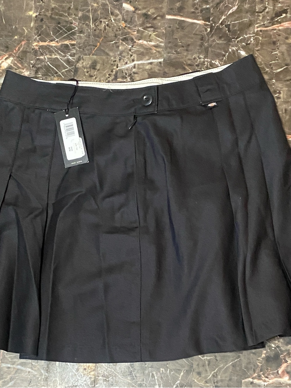 Dickies Black Pleated Skirt with Logo - Picture 11 of 11
